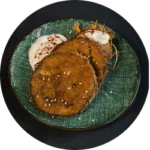 19. Fried Doctor Eggplant <span class="icon-container">   <i class="icon"><img src="https://thefoodclub053.nl/wp-content/uploads/2024/03/vegan-blad.webp">   </i> </span>