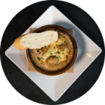 57. Cheesy Shrooms <span class="icon-container">   <i class="icon"><img src="https://thefoodclub053.nl/wp-content/uploads/2024/03/vegan-blad.webp">   </i> </span>